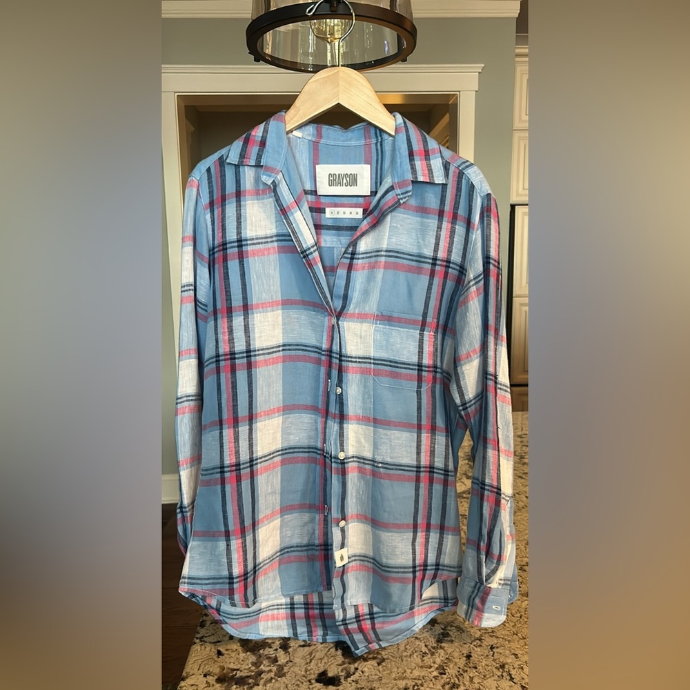 Grayson Blue Plaid Shirt
